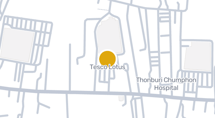 แผนที่แสดงTesco Lotus