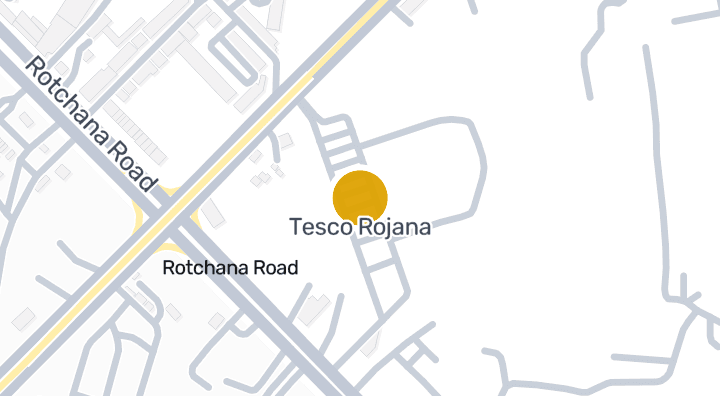 显示Tesco Rojana的地图