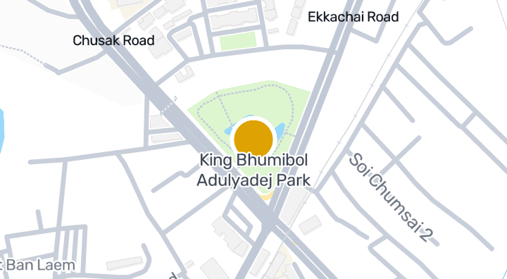 显示King Bhumibol Adulyadej Park的地图