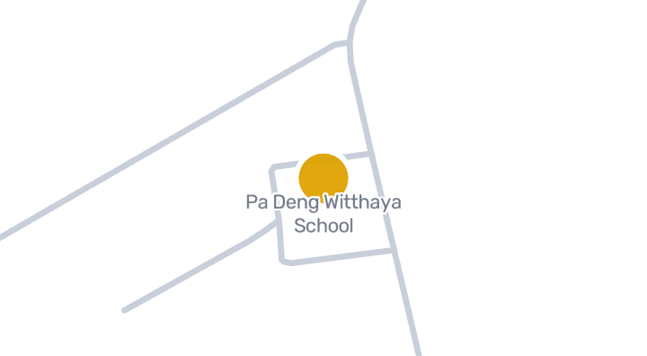 แผนที่แสดงโรงเรียนป่าเด็งวิทยา