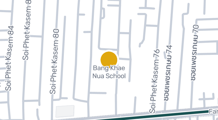 แผนที่แสดงโรงเรียนบางแคเหนือ