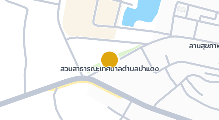 显示สวนสาธารณะเทศบาลตำบลป่าแดง的地图
