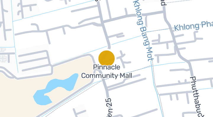 แผนที่แสดงPinnacle Community Mall