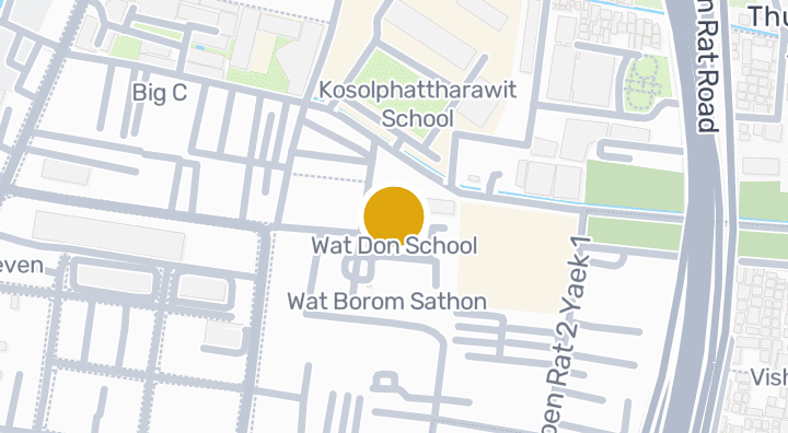Map showing Wat Don School