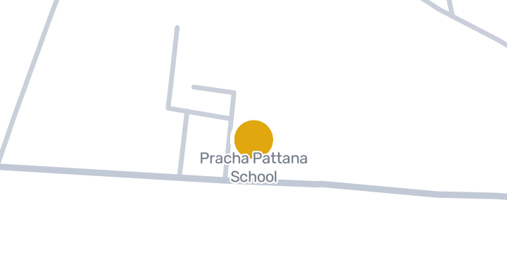แผนที่แสดงPracha Pattana School
