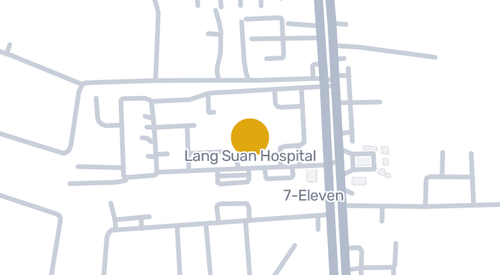 แผนที่แสดงโรงพยาบาลหลังสวน