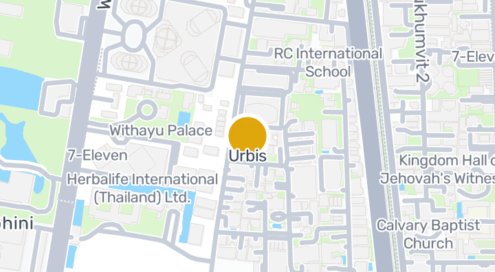 Map showing Urbis