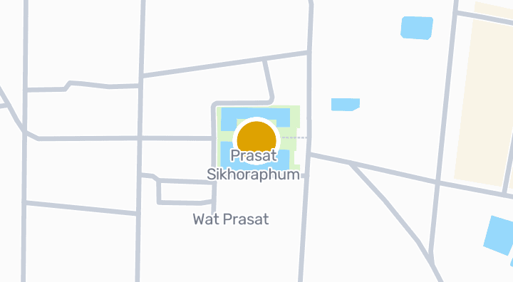 แผนที่แสดงPrasat Sikorapum