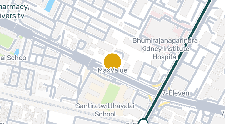Map showing MaxValue