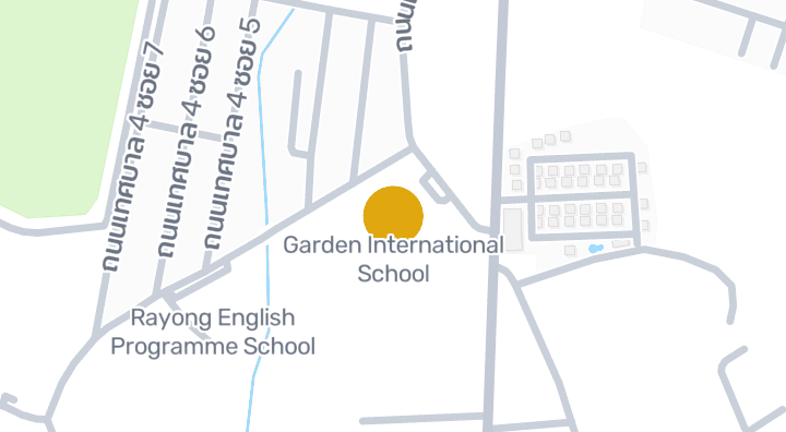 Map showing Garden International School