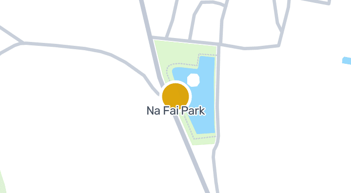 แผนที่แสดงสวนสาธารณะนาฝาย