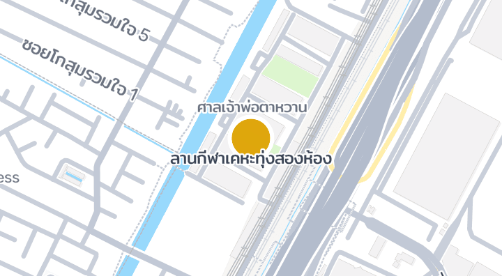 Carte montrant ลานกีฬาเคหะทุ่งสองห้อง
