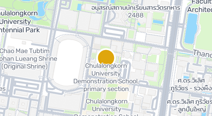 Map showing Chulalongkorn University Demonstration School, primary section