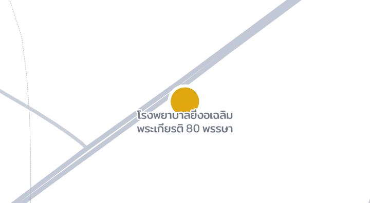 Map showing โรงพยาบาล​ยี่งอเฉลิม​พระเกียรติ​ 80 พรรษา
