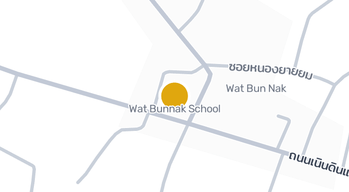 显示Wat Bunnak School的地图