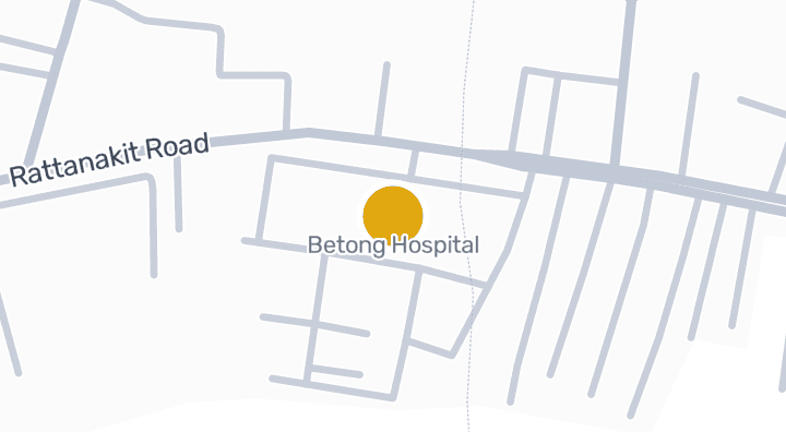 Map showing Betong Hospital