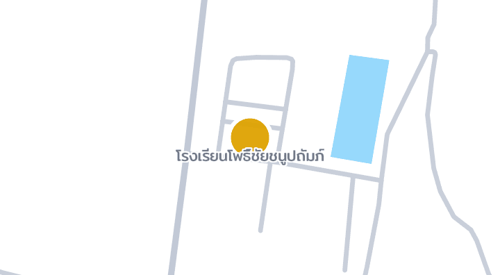 แผนที่แสดงโรงเรียนโพธิ์ชัยชนูปถัมภ์