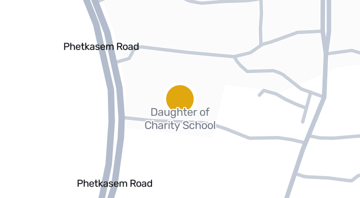 แผนที่แสดงDaughter of Charity School