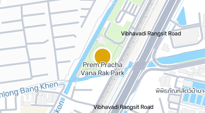 显示Prem Pracha Vana Rak Park的地图