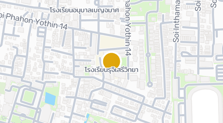 Map showing โรงเรียนรุจิเสรีวิทยา
