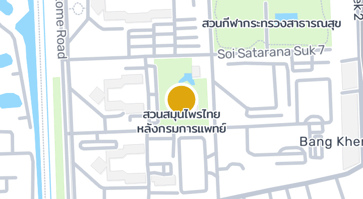 显示สวนสมุนไพรไทย หลังกรมการแพทย์的地图