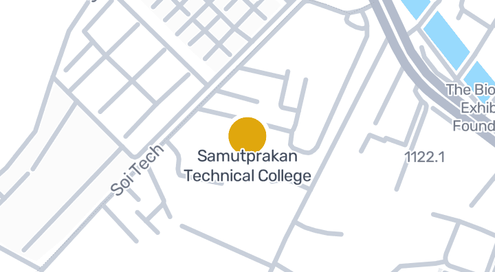 Map showing Samutprakan Technical College