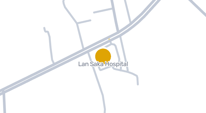 แผนที่แสดงLan Saka Hospital