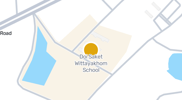 Doi Saket Wittayakhom Schoolを示す地図
