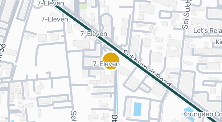 Map showing WeWork