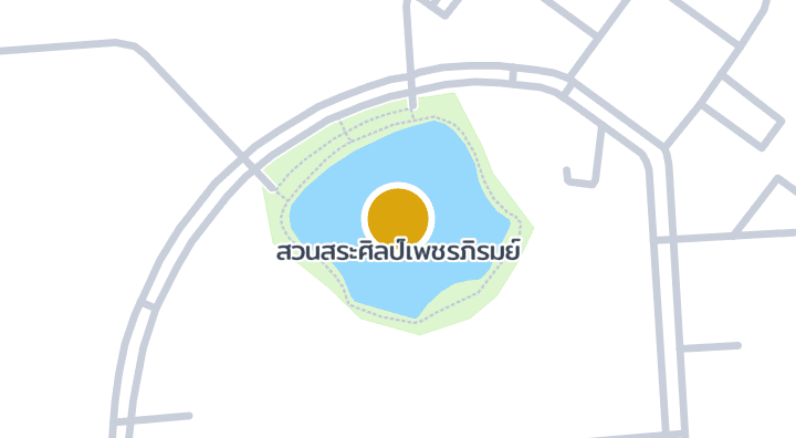 显示สวนสระศิลป์เพชรภิรมย์的地图