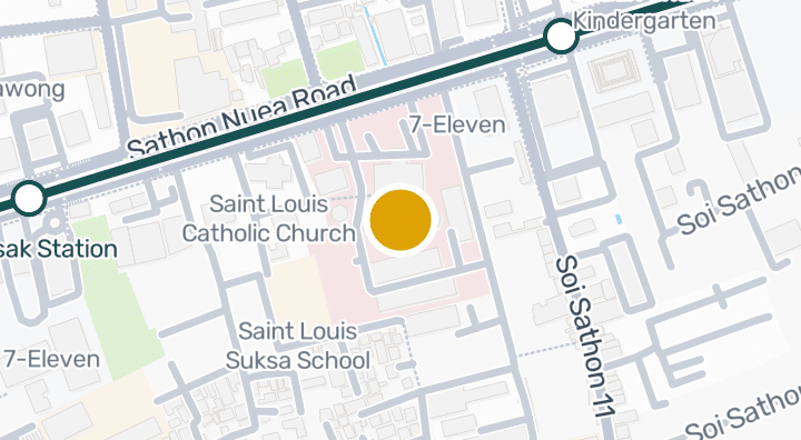 Map showing Saint Louis Hospital