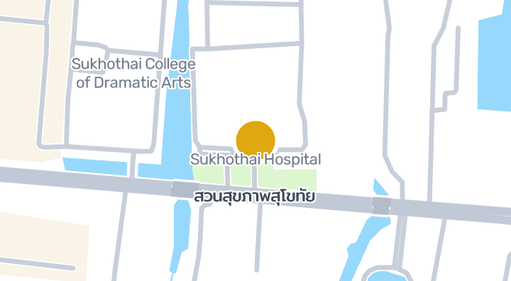 แผนที่แสดงโรงพยาบาลสุโขทัย