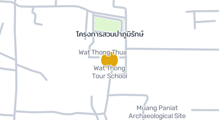 显示Wat Thong Tour School的地图