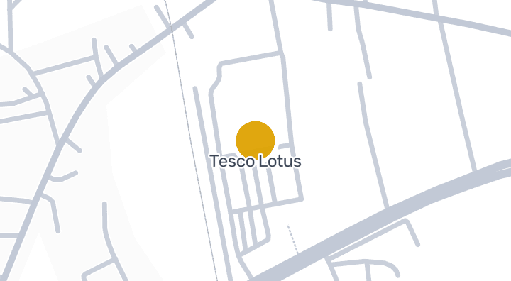 显示Tesco Lotus的地图