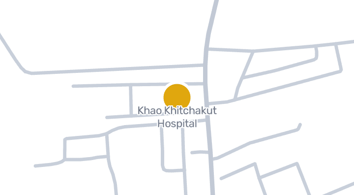 显示Khao Khitchakut Hospital的地图