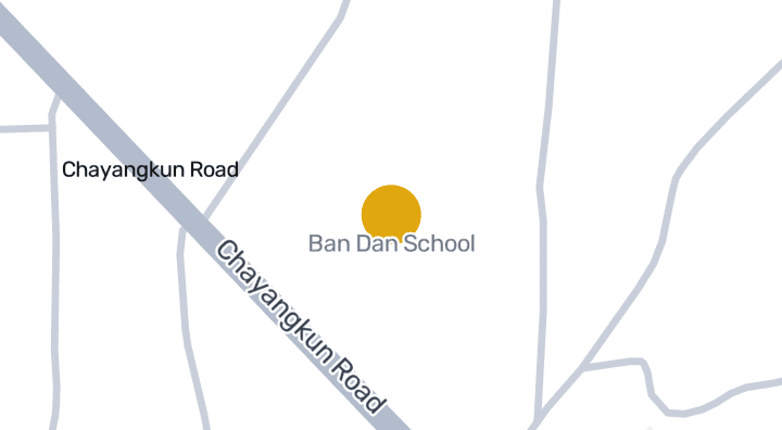 Map showing Ban Dan School