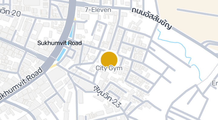 显示City Gym的地图