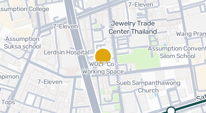 Map showing WOLF Co-Working Space