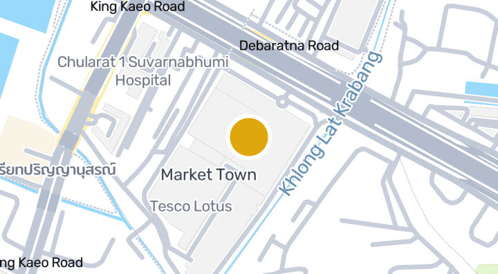 แผนที่แสดงMarket Village Suvarnabhumi