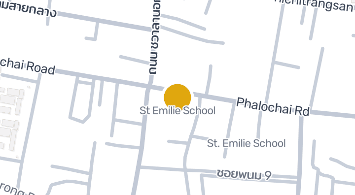 แผนที่แสดงSt Emilie School