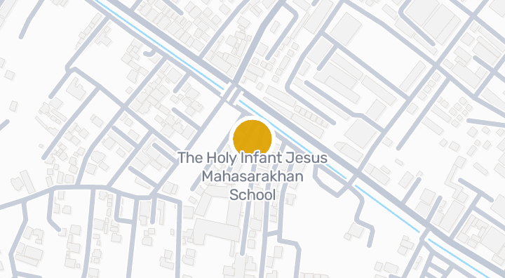 แผนที่แสดงThe Holy Infant Jesus Mahasarakhan School