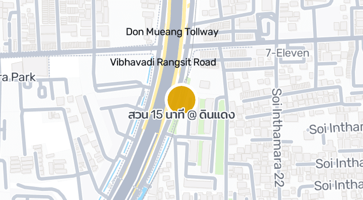Map showing สวน 15 นาที @ ดินแดง
