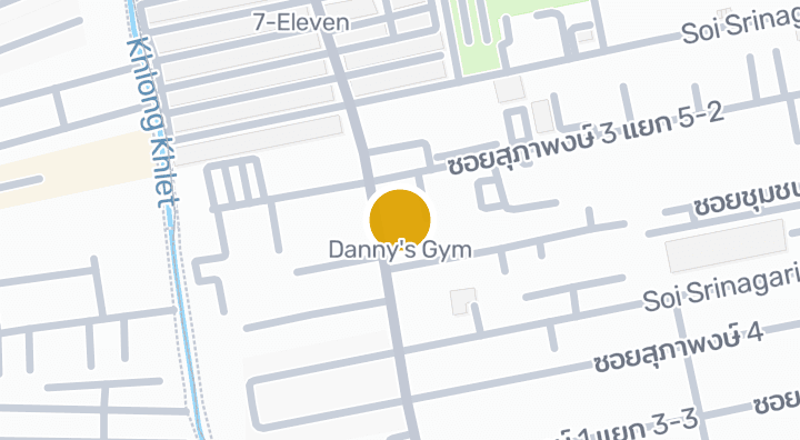 Map showing Danny's Gym