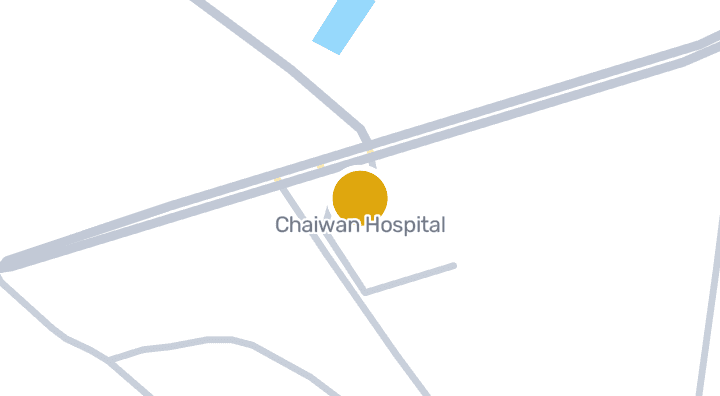 แผนที่แสดงโรงพยาบาลไชยวาน