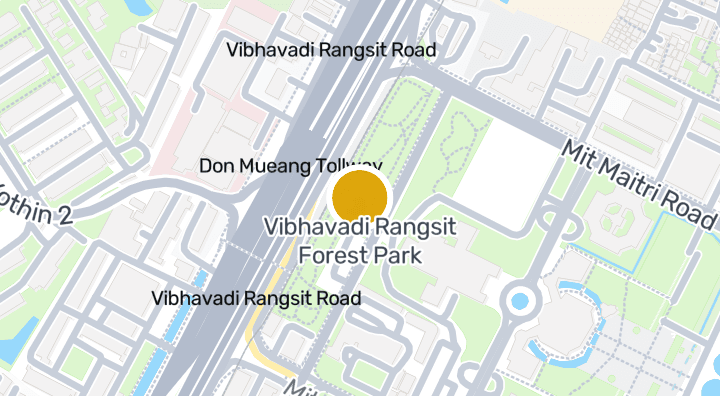Map showing Vibhavadi Rangsit Forest Park
