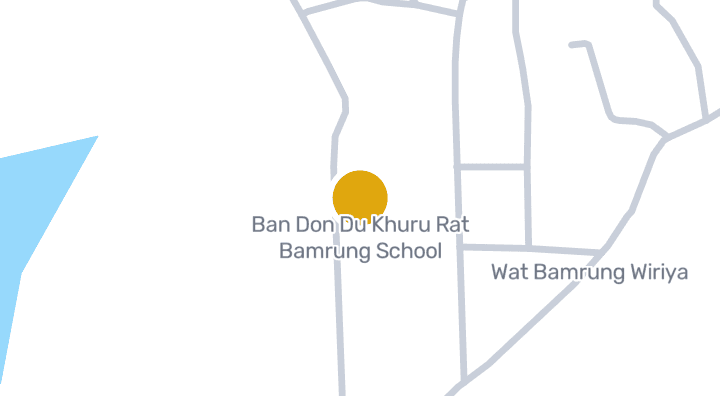 แผนที่แสดงโรงเรียนบ้านดอนดู่คุรุราษฎร์บำรุง