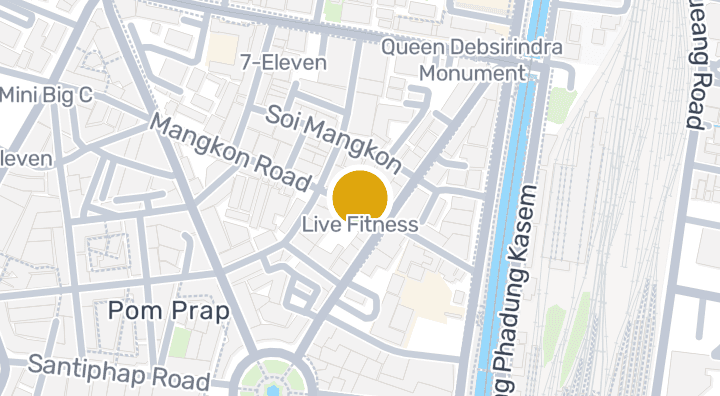 แผนที่แสดงLive Fitness