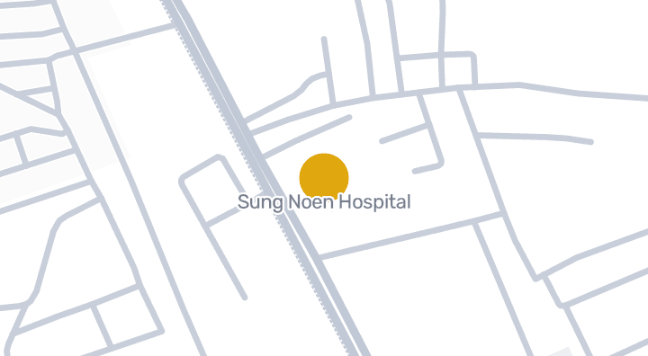 Map showing Sung Noen Hospital