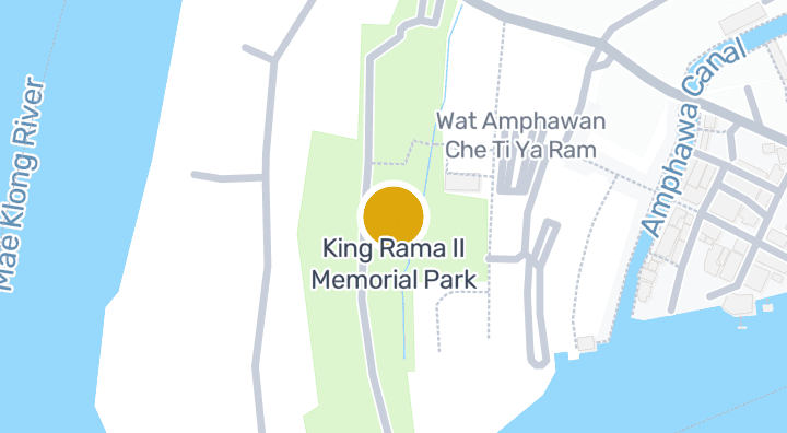 แผนที่แสดงอุทยานพระบรมราชานุสรณ์ พระบาทสมเด็จพระพุทธเลิศหล้านภาลัย