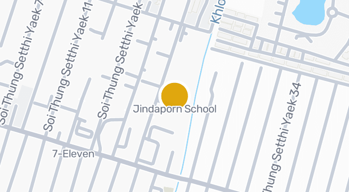 Map showing Jindaporn School